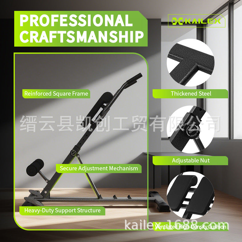源头罗马椅健腹器多功能腰部训练器家用健身器材批发Factory-direct wholesale of Roman chair abdominal trainers and multi-functional waist trainers – home fitness equipment