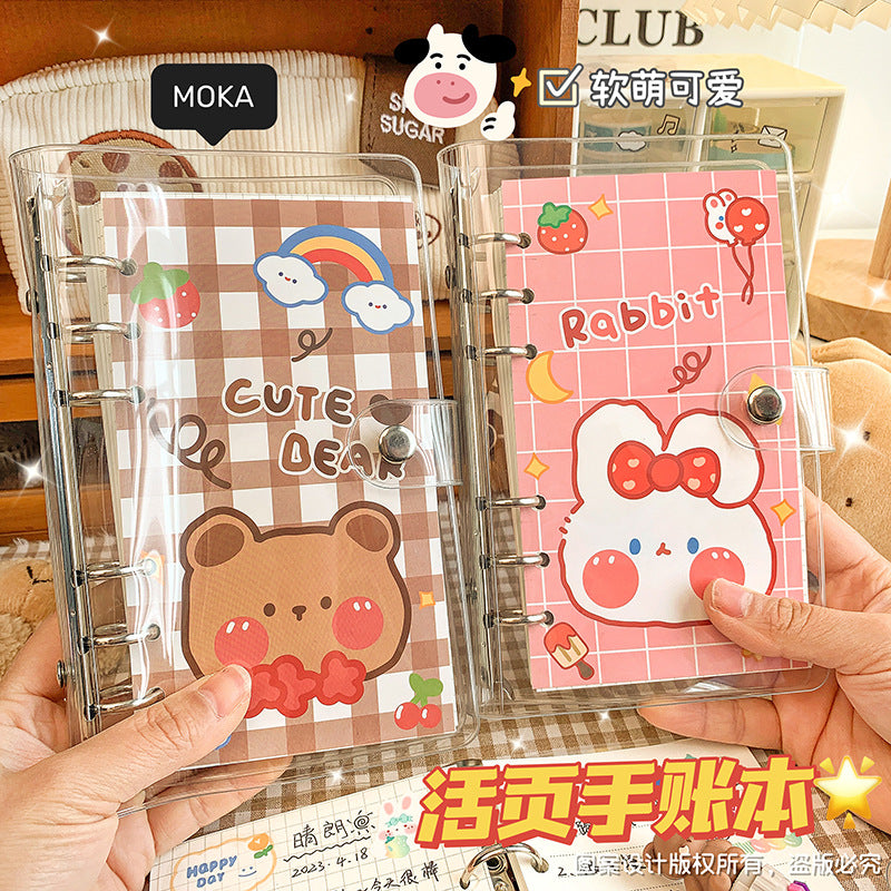 MOKA少女心手账本套装素材大礼包高颜值活页线圈本学生女生笔记本MOKA Girly Planner Set: A Huge Bundle of Materials—Stylish Spiral-Bound Notebook for Students and Girls