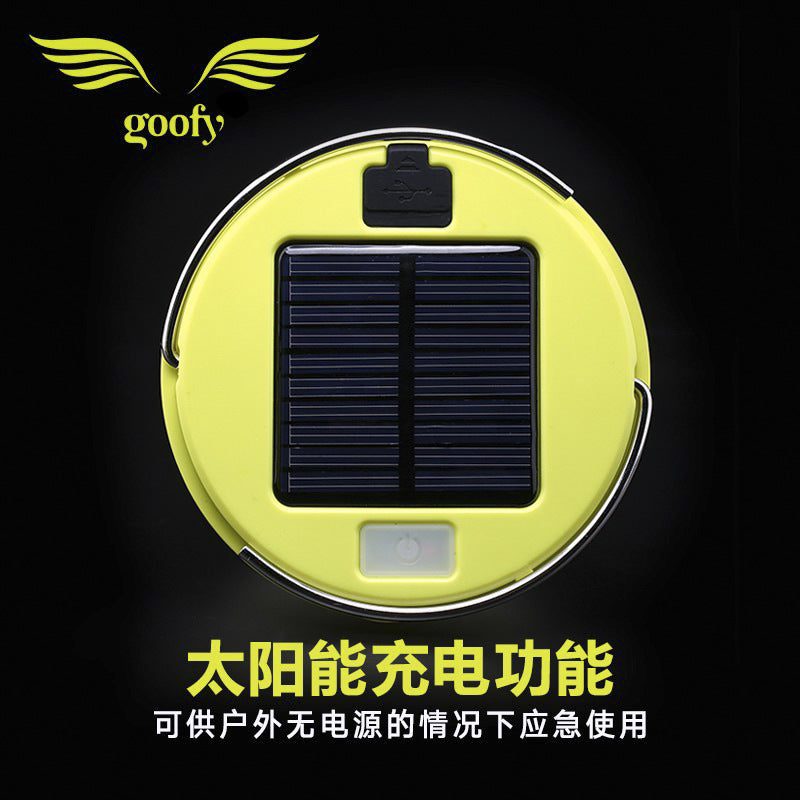 太阳能折叠帐篷灯LED露营灯太阳能usbLED户外灯Solar-powered folding tent light, LED camping light, solar-powered USB LED outdoor light