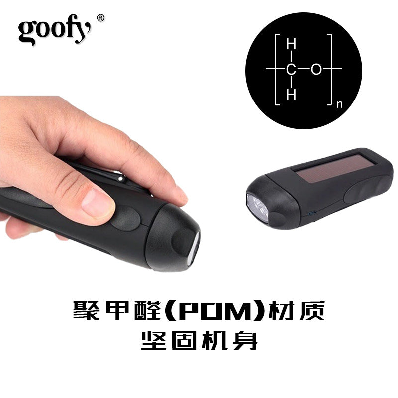 新款手摇手电筒USB充电应急照明跨境LED太阳能手电手摇发电New Hand-Crank Torch: USB-Rechargeable Emergency Lighting, Cross-Border LED Solar Torch with Hand-Crank Power Generation