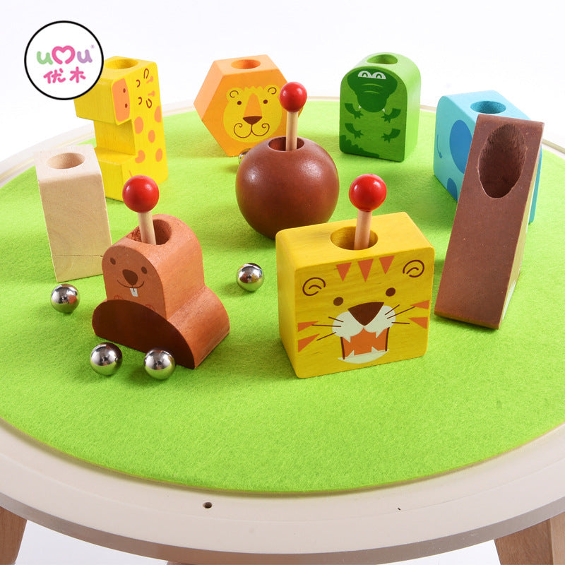 优木儿童玩具动物投球亲子互动益智幼儿园家庭创意男孩趣味Youmu Children's Toys: Animal Ball Toss—Parent-Child Interactive, Educational, Preschool, Family, Creative, Fun for Boys