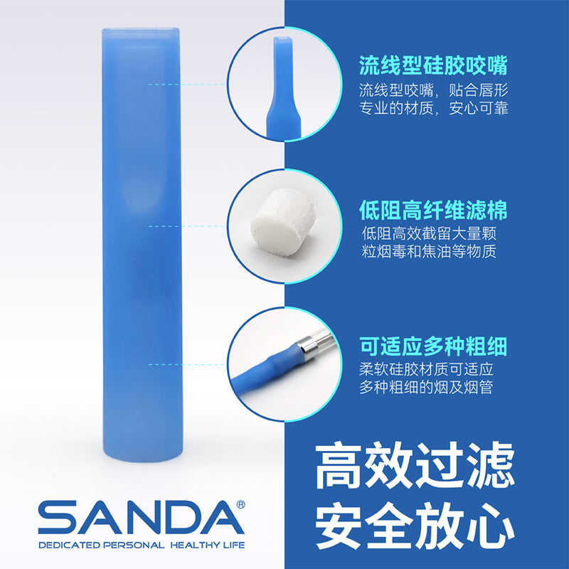 爆珠过滤嘴粗中中三用香烟过滤器薄荷味大盒96只抛弃型SD8901Pop-bead filter tips – thick, medium and thin – three-in-one cigarette filters, mint flavour, large pack of 96, disposable, SD8901