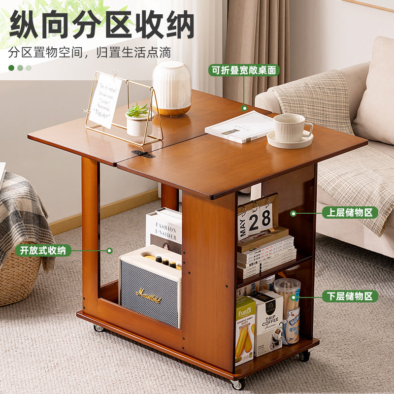 客厅茶几可移动家用沙发角几边几小桌子推车小茶几床头桌简约Living room coffee table, movable, home sofa side table, small table, trolley, small coffee table, bedside table, minimalist