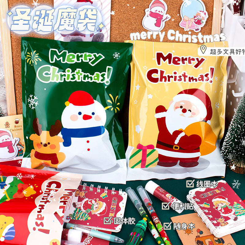 A5学习套装盲盒礼物袋圣诞节平安夜学习用品礼品袋盲袋文具 A5 Study Set Surprise Box Gift Bag, Christmas Eve School Supplies Gift Bag, Mystery Bag, Stationery