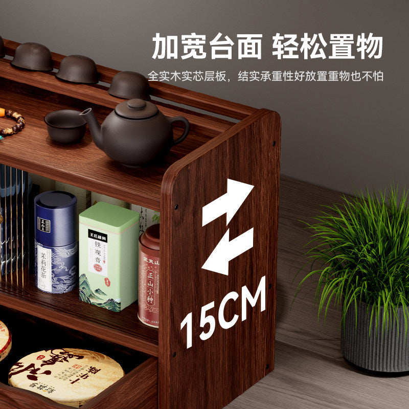 花梨木收纳盒桌面实木复古储物柜子首饰茶具茶杯马克杯收纳架防尘Rosewood storage box, solid wood vintage-style desktop storage cabinet, jewellery, tea set, teacup and mug storage rack, dust-proof