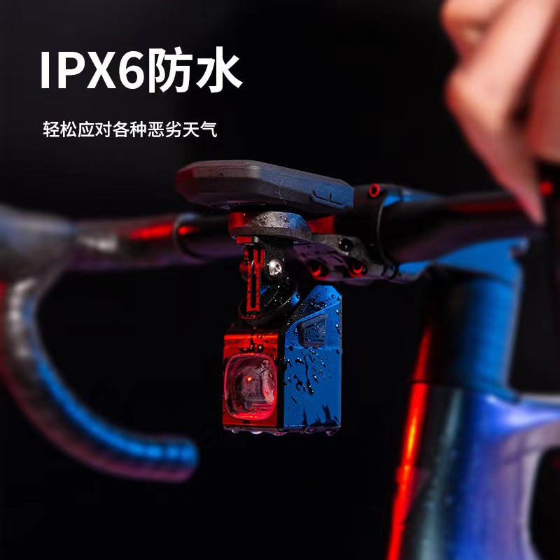 源头工厂吊装截止性铝合金德规遥控远近光骑行快拆自行车前灯Factory-direct, mountable, waterproof aluminium alloy, German-standard, remote-controlled, high/low beam, quick-release bicycle front light