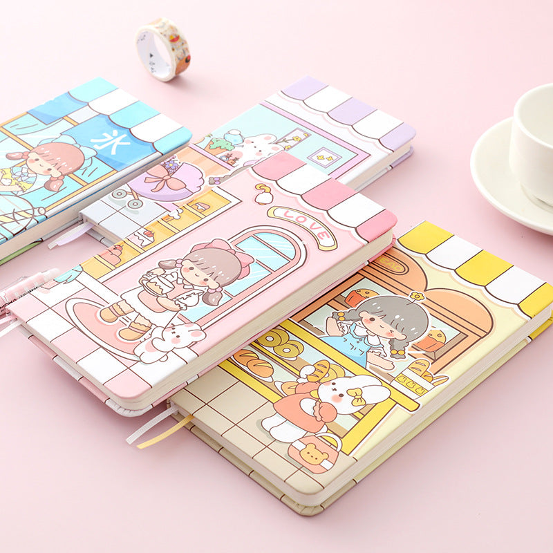 MOKA魔卡week本手帐本新款可爱笔记简约少女心ins高颜值记录本 MOKA Magic Card Weekly Planner: New Cute, Minimalist, Girly, and Stylish Notebook