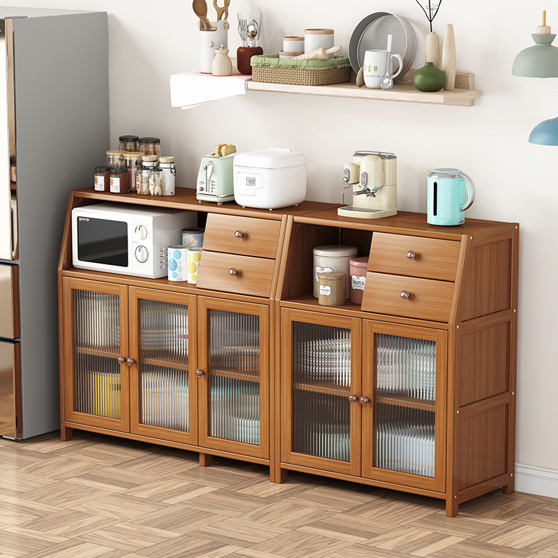 收纳柜原木风餐边柜靠墙一体储物柜子酒柜客厅家具Storage cabinet, rustic-style sideboard, wall-mounted integrated storage unit, wine cabinet, living room furniture