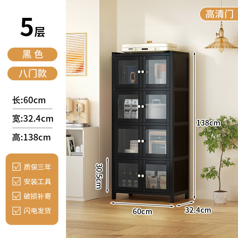 餐边柜靠墙一体储物柜中古风多功能茶水柜客厅Wall-mounted sideboard with integrated storage unit – vintage-style multifunctional tea cabinet for the living room