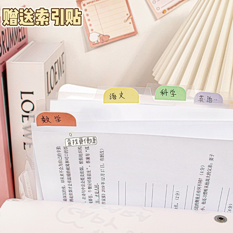 MOKA卡皮巴拉手提8入12入风琴包文件夹横版试卷收纳袋学生文具MOKA Capybara Tote Bag, 8-Pack or 12-Pack, Accordion-Style Folder, Horizontal Exam Paper Storage Bag, Student Stationery