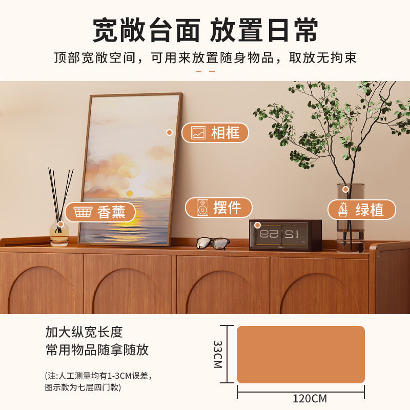 鞋柜家用门口一体多层简易玄关收纳置物架轻奢家居大容量防尘鞋架Shoe Cabinet: Simple, Multi-Tiered All-in-One Entryway Storage Unit for the Home – Light Luxury Style, Large Capacity, Dust-Proof Shoe Rack