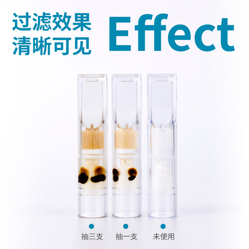 8201棉芯双重过滤一次性烟嘴过滤器粗细一体双用大盒96支男士8201 Cotton-Core Dual-Filter Disposable Cigarette Filters, Coarse and Fine in One, Large Pack of 96, for Men