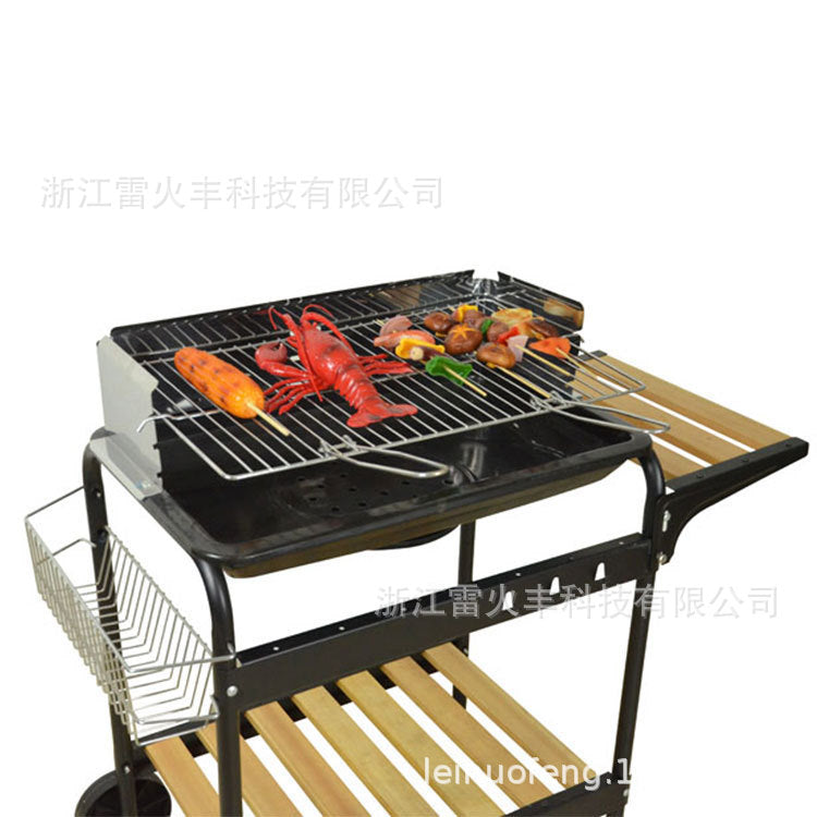 户外移动烧烤架露台庭院大型烧烤滚轮烧烤架庭院木炭厂家现货供应Outdoor portable barbecues, patio and garden barbecues, large barbecue trolleys, garden charcoal – manufacturer’s stock available