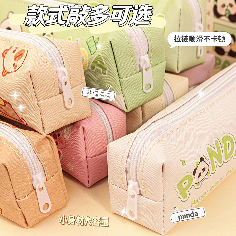 MOKA笔袋小学生文具盒可爱卡通高颜值可爱图案萌萌哒八角笔袋MOKA Pencil Case for Elementary School Students: Cute Cartoon Design, Stylish, Adorable Patterns, Super Cute Octagonal Pencil Case