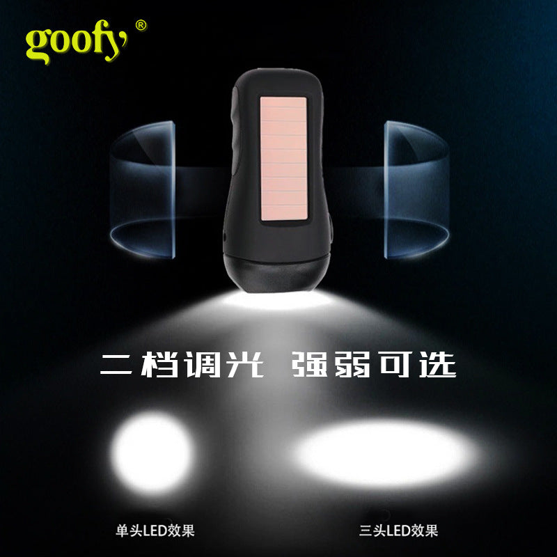 新款手摇手电筒USB充电应急照明跨境LED太阳能手电手摇发电New Hand-Crank Torch: USB-Rechargeable Emergency Lighting, Cross-Border LED Solar Torch with Hand-Crank Power Generation