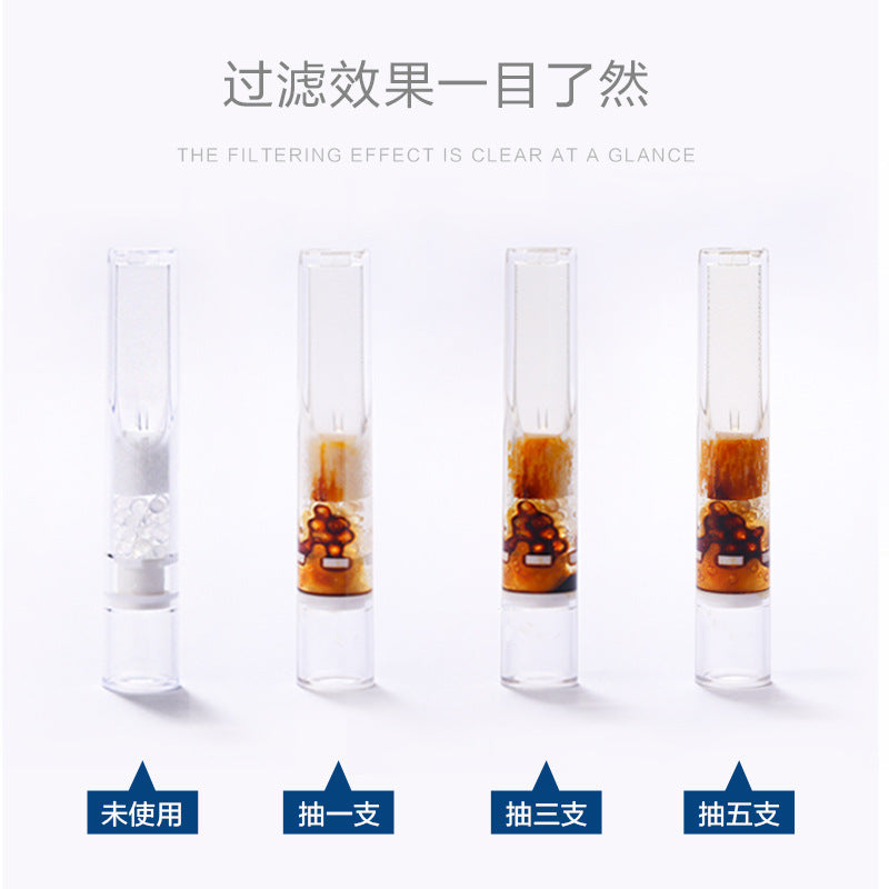 烟嘴工厂直销正品6.5MM中支烟过滤专用小盒10支一次性SD-8501Factory-direct sale of genuine 6.5mm filters for medium-sized cigarettes, small pack of 10 disposable filters, model SD-8501