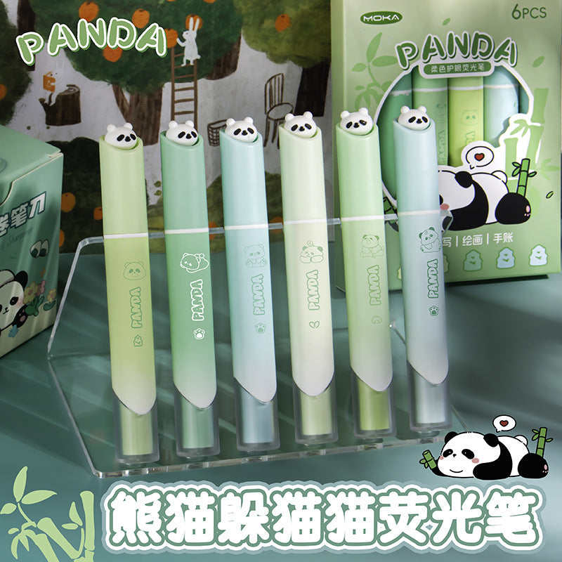 躲猫猫卡通护眼蓝果荧光笔画重点笔手帐笔彩色记号笔轮廓笔Hide-and-Seek Cartoon Eye-Protecting Blue Fruit Highlighter, Highlighting Pen, Journaling Pen, Colored Marker, Outline Pen