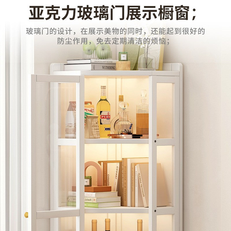 转角柜餐厅角落柜墙边省空间置物柜客厅卧室墙角落地收纳角柜书柜Corner cabinet, dining room corner cabinet, space-saving wall-mounted storage cabinet, living room and bedroom corner floor-standing storage cabinet, bookcase