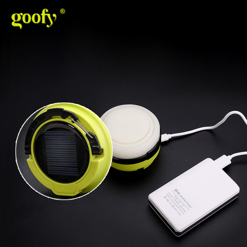 户外硅胶露营灯新款太阳能USB充电手提灯笼帐篷灯New Outdoor Silicone Camping Light: Solar-Powered USB-Rechargeable Portable Lantern and Tent Light