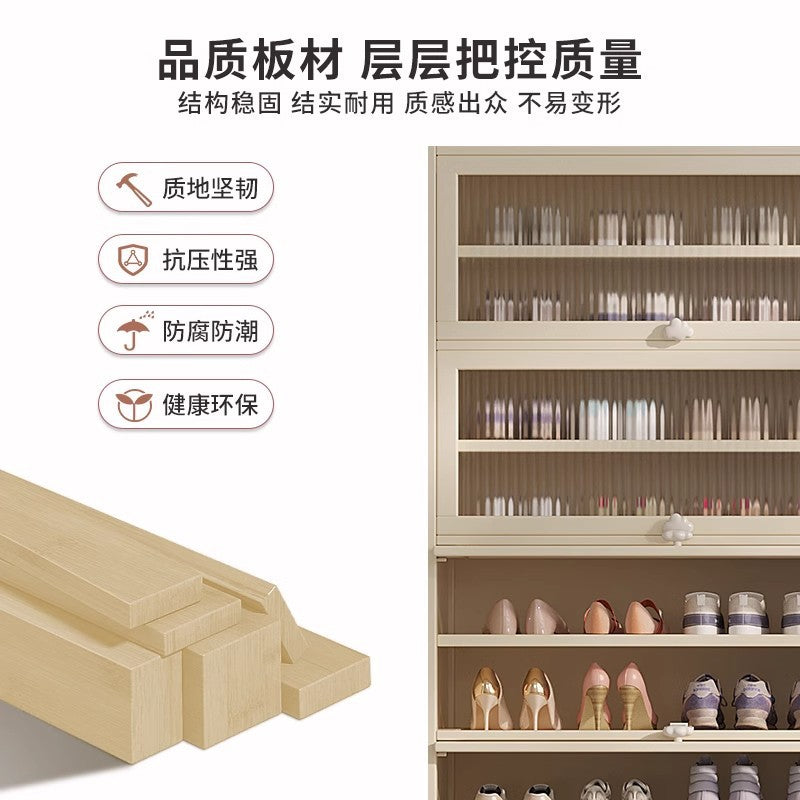 长虹透明鞋柜家用门口简易鞋架子经济型放室内好看收纳多层防尘宿Changhong Transparent Shoe Cabinet: Simple Shoe Rack for the Home Entrance – Economical, Attractive for Indoor Use, with Multi-Tier Storage and Dust Protection