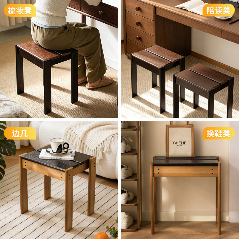 小凳子家用矮凳茶几凳时尚创意儿童垫脚凳方凳板凳换鞋凳Small stool, home-use low stool, coffee table stool, stylish and creative children’s step stool, square stool, bench, shoe-changing stool