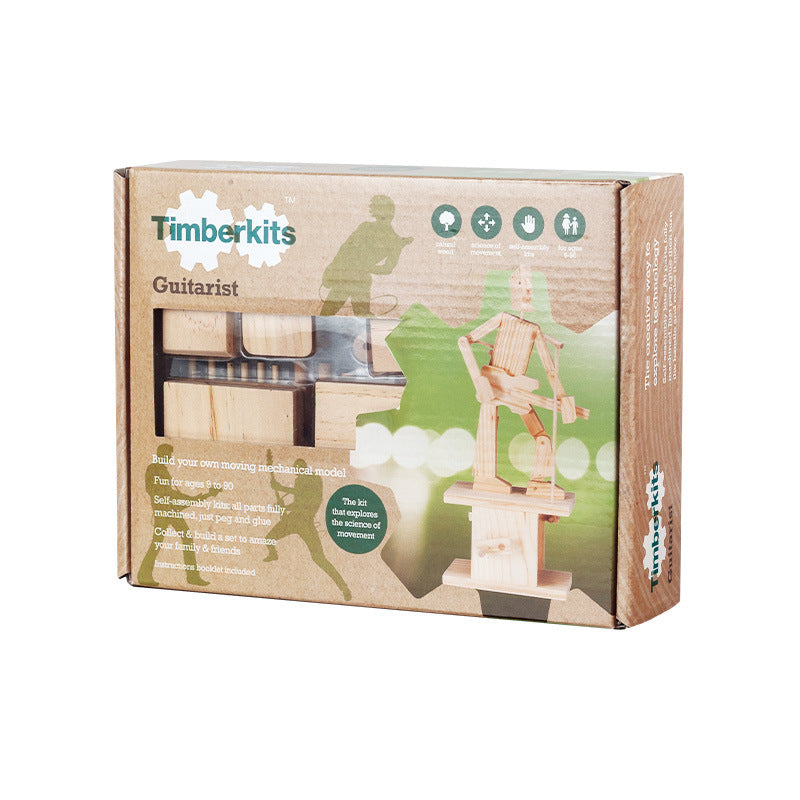 Timberkits英国手工动手类成人拼搭玩具成型后可以手摇摆动动手强Timberkits: British handmade, hands-on adult construction toys that can be swung by hand once assembled, providing a great workout for the hands