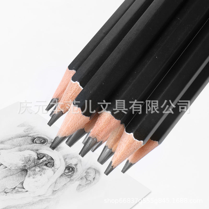 14支素描新品14B12B10B绘画入门初学者14 new charcoal pencils: 14B, 12B, 10B – for beginners in drawing