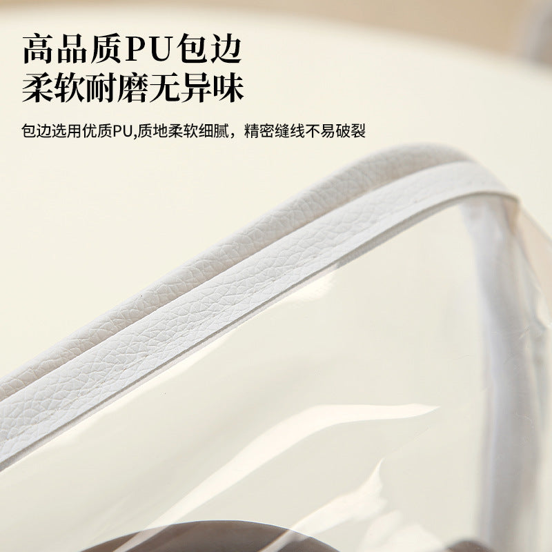透明收纳包家用奢侈品包包收纳袋防尘防潮透明可视PU包包防尘袋Transparent storage pouches for household use; luxury handbag storage bags; dust-proof and moisture-proof transparent, see-through PU handbag dust bags