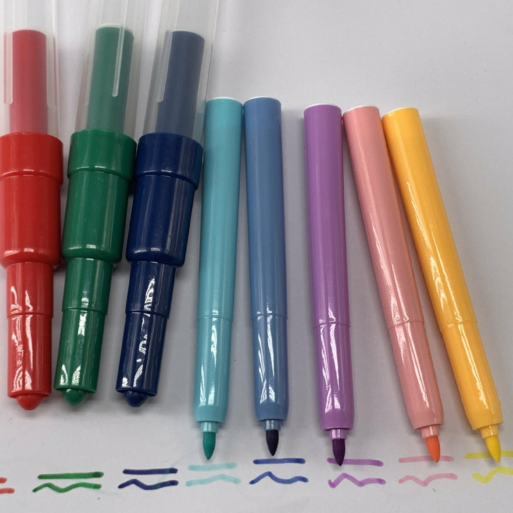 丙烯马克单头笔供应小孩绘画本不透色可变色吹吹笔喷画笔Acrylic marker pens, single-tip, for children’s art books; non-bleeding, colour-changing, blow-style spray pens