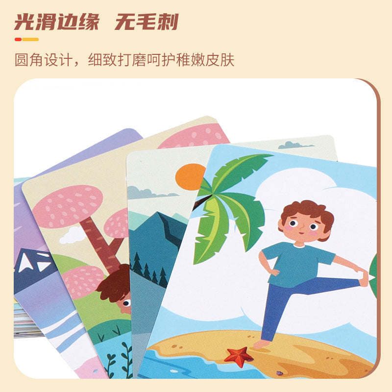 木制骰子快乐瑜伽通过抛骰子来决定什么样的瑜伽动作难易度随机Wooden Dice Fun Yoga: the difficulty of the yoga poses is determined at random by rolling the dice