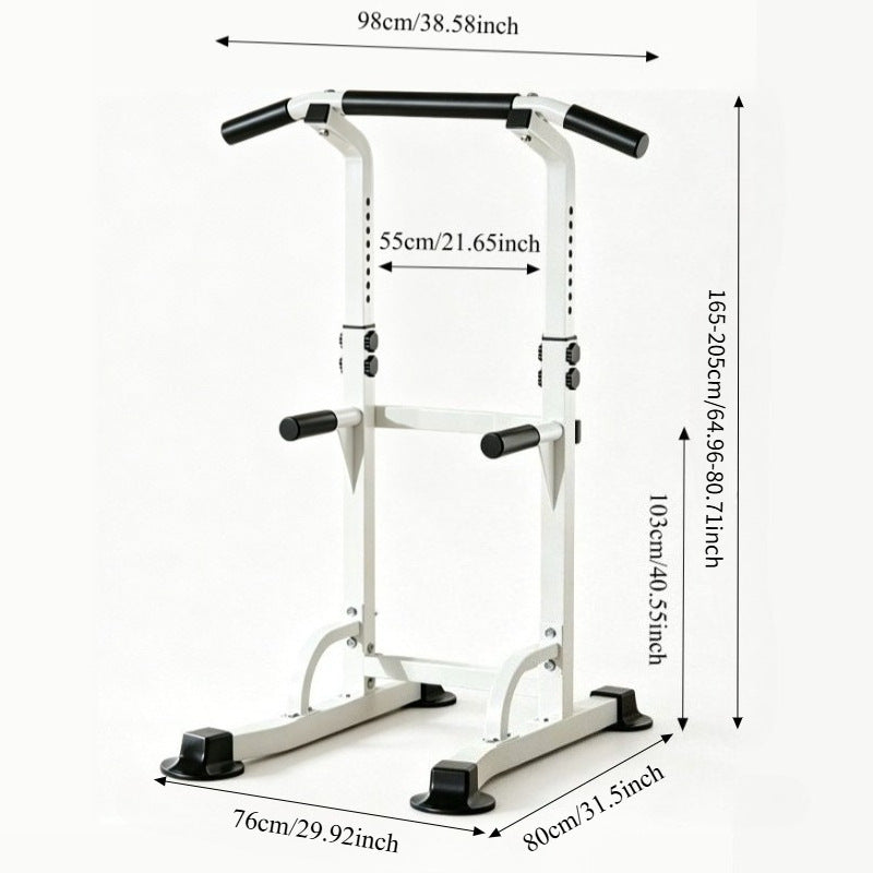 家用室内单杆健身器材家庭多功能落地单双杠架引体向上器Home-use indoor single-bar fitness equipment: multi-functional freestanding home pull-up bar and parallel bars
