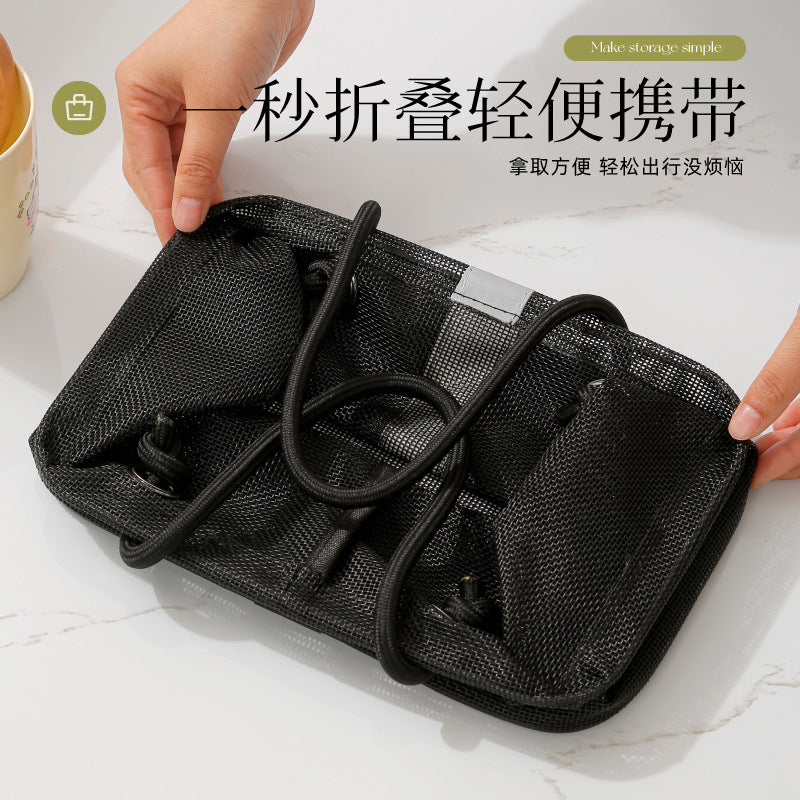 洗漱包大容量洗澡沐浴化妆品收纳包多功能旅行便携手提沥水收纳篮Large-capacity toiletries bag – for shower essentials and cosmetics – multifunctional, portable, hand-carried, drainable storage basket