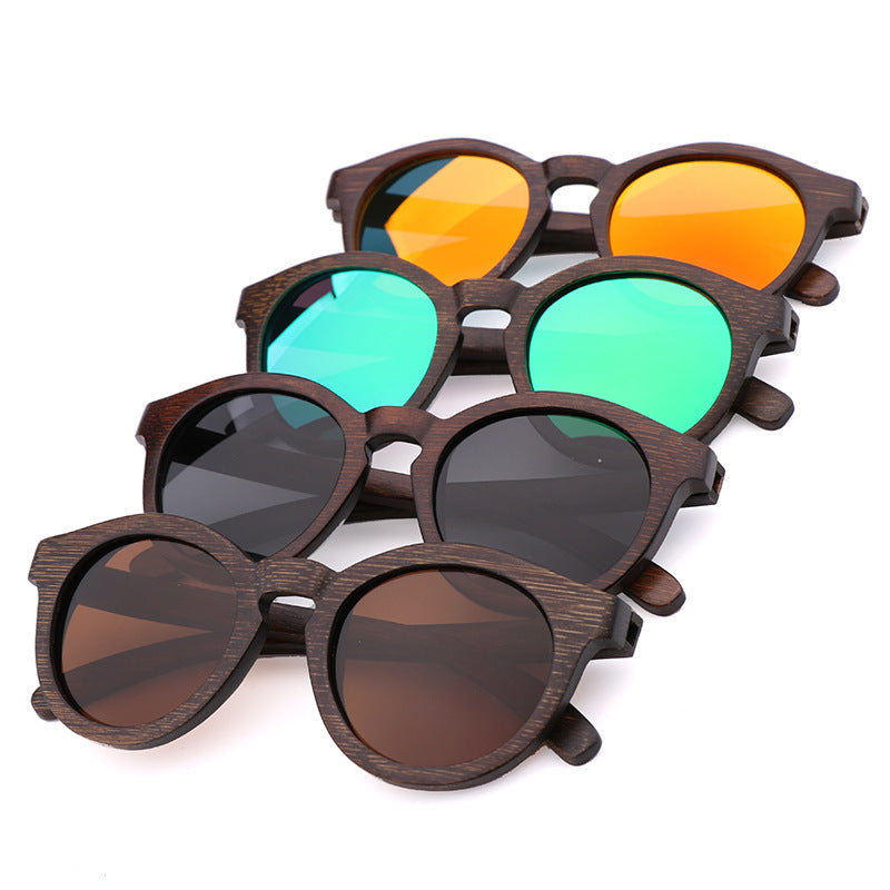 复古竹木太阳眼镜Vintage bamboo and wood sunglasses