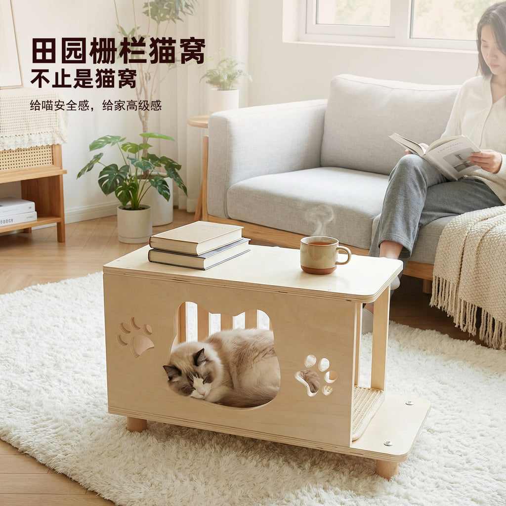 读功能猫窝一件代发多层板猫窝猫咪爬架别墅玩具宠物用品宠物别墅Read about functional cat beds, drop-shipping, multi-tiered cat beds, cat climbing frames, cat villas, toys and pet supplies