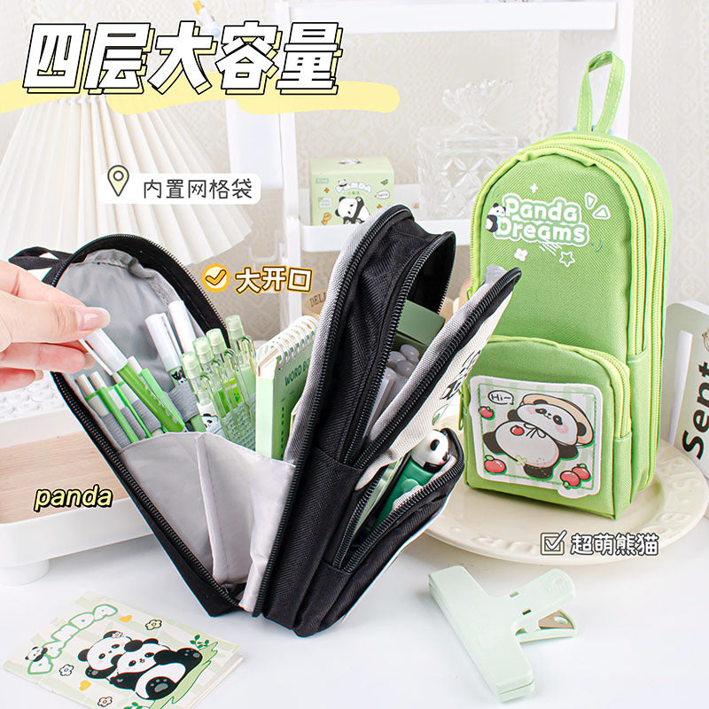 儿童笔袋4层大容量文具设计感小学生文具袋多层收纳袋子Children's Pencil Case: 4-Compartment, Large-Capacity, Stylish Design, Elementary School Student Stationery Bag, Multi-Compartment Storage Bag