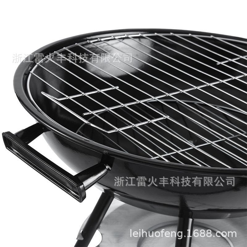 工厂批发小号三角苹果炉BBQ庭形取暖炉木炭烟熏炉烧烤加厚带盖炉Factory-direct wholesale: small triangular apple-shaped BBQ heater, garden heater, charcoal smoker, barbecue, reinforced with lid