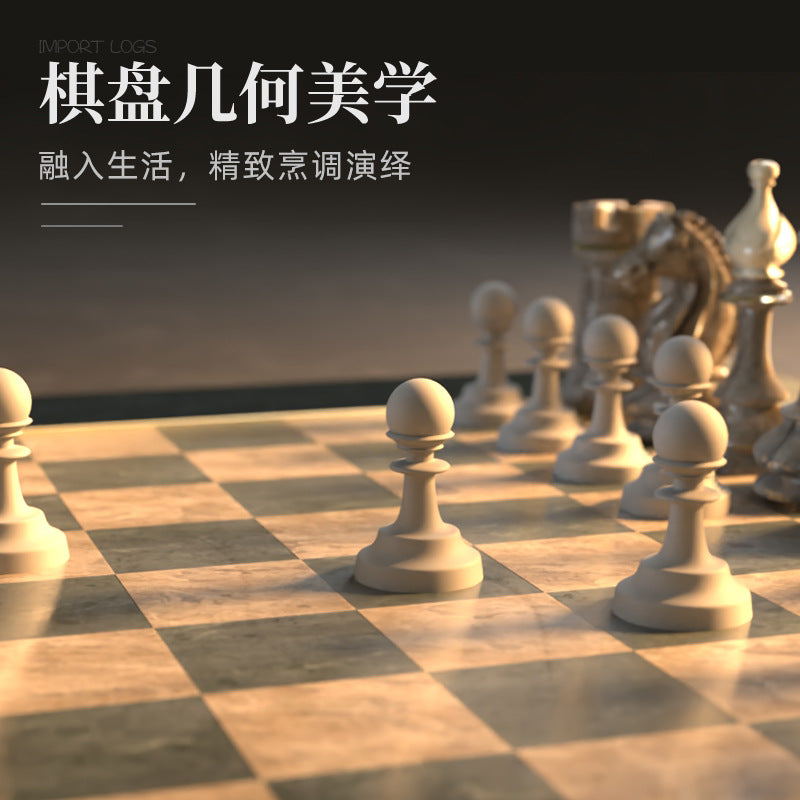 家逸棋盘格料理板（椭圆）KAYI Cutting Board Oak Chopping Board Serving Board Checkerboard Solid Wood