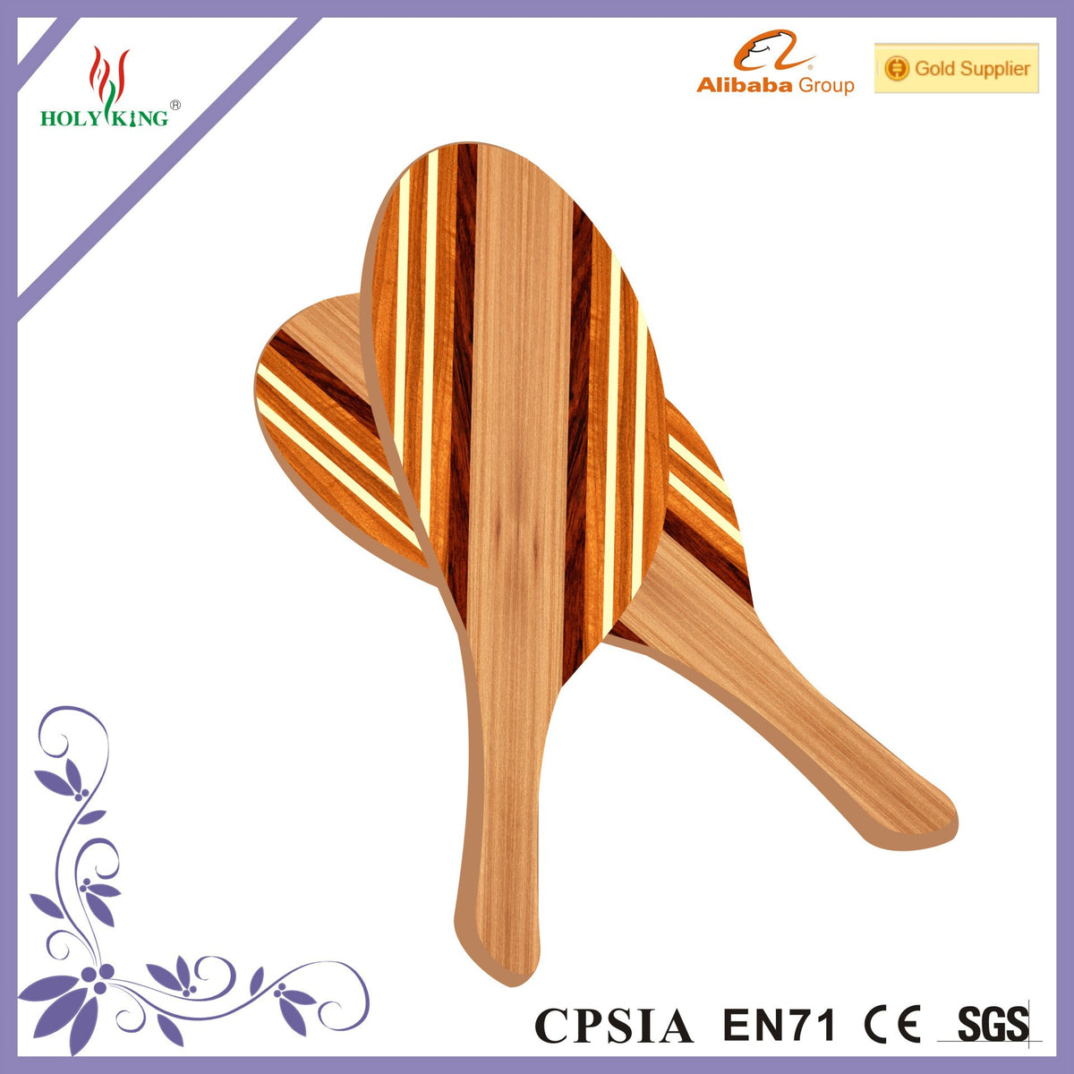 沙滩拍  木制 红木 天然 原木色 拼接 匹克球拍Beach racket  Wooden  Rosewood  Natural  Natural wood colour  Pieced together  Pickleball racket