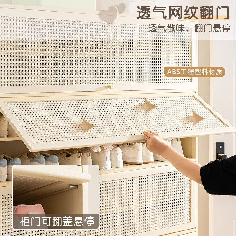 鞋柜家用门口入户鞋架子多层室内新款2025爆款神器简易收纳省空间Shoe cabinet for home use; entryway shoe rack; multi-tiered; new indoor design; best-seller; handy storage solution; space-saving
