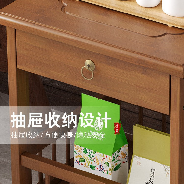茶架子置物架多层茶叶收纳架茶水柜茶室靠墙茶柜茶叶架Tea rack, storage unit, multi-tier tea storage rack, tea cabinet, wall-mounted tea cabinet for the tea room, tea shelf
