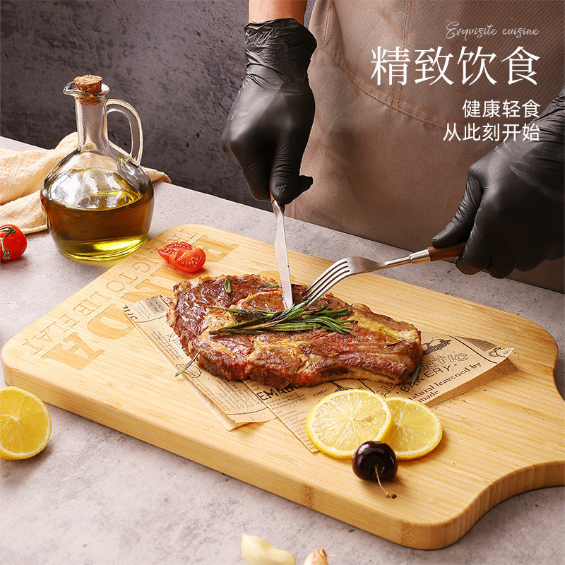 家逸暖熊时光料理板-M KAYI Bamboo Cutting Board with Handle Panda Carving Medium Size