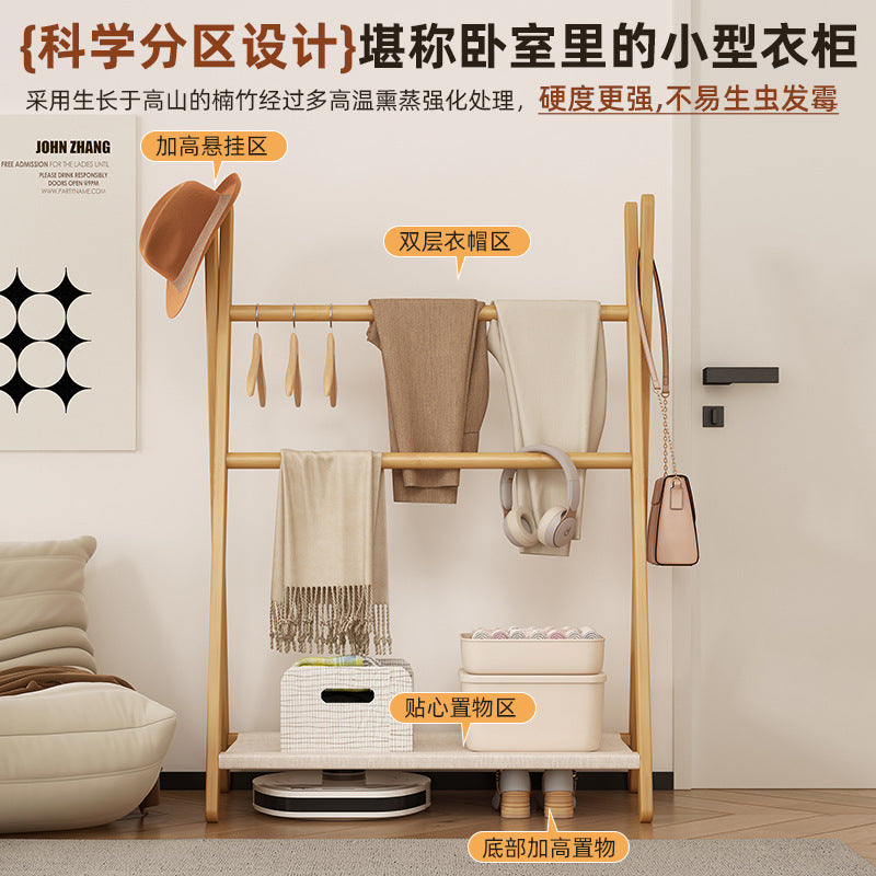 晾衣架交叉毛巾架落地折叠阳台晾被小型简易伸缩晒衣架子Clothes drying rack, cross-shaped towel rack, freestanding folding balcony quilt drying rack, small and simple telescopic clothes drying rack
