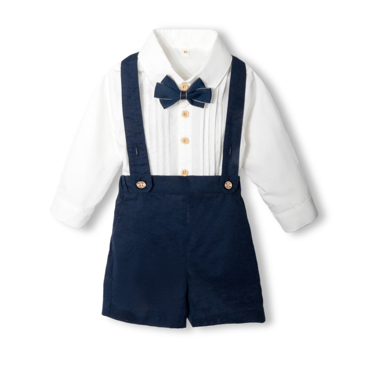 男婴童可爱开衫翻领毛衣绅士礼服多件套 Cute Baby Boy Cardigan, Collared Sweater, and Gentleman's Formal Wear Multi-Piece Set