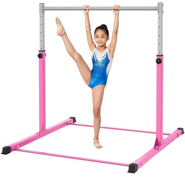 新款儿童体操单杠体能训练家用室内外可伸缩调节引体向上架New Children’s Gymnastics Horizontal Bar Fitness Training Set – Retractable and Adjustable Pull-Up Bar for Home Use, Suitable for Indoor and Outdoor Use
