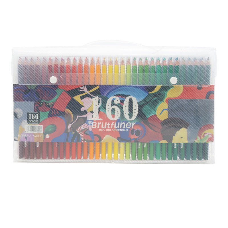 160色彩铅彩色铅笔油性非水溶彩铅漫画彩笔涂鸦160-colour coloured pencils, oil-based, non-water-soluble, comic art pencils, doodling pencils
