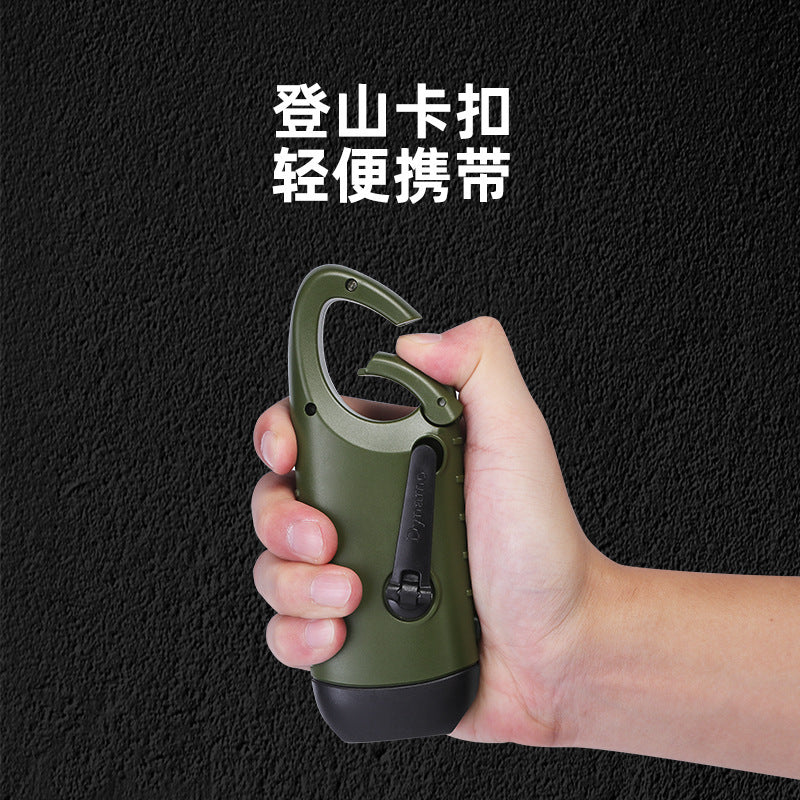 跨境户外应急太阳能手电筒手持手摇发电USB充电强光手电筒批发Wholesale of Cross-Border Outdoor Emergency Solar-Powered Handheld Flashlights with Hand-Crank Charging and USB Rechargeable High-Intensity Light