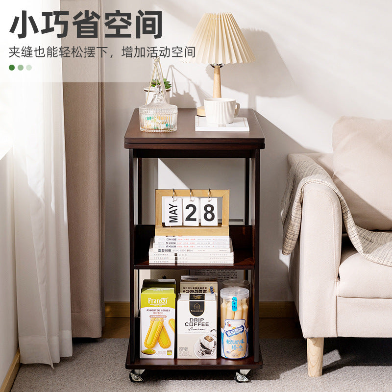 客厅茶几可移动家用沙发角几边几小桌子推车小茶几床头桌简约Living room coffee table, movable, home sofa side table, small table, trolley, small coffee table, bedside table, minimalist