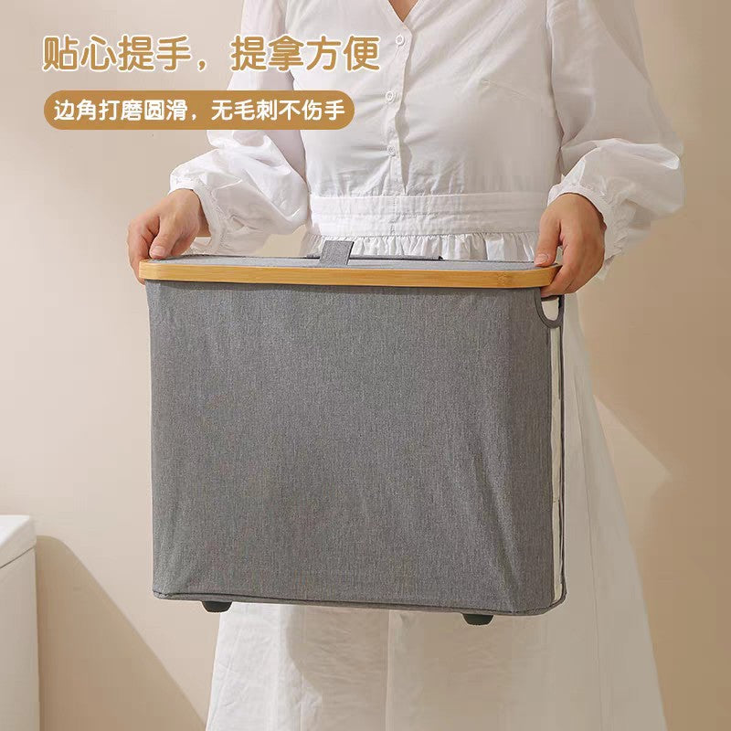 可透视纸巾收纳篮家用卫生间纸巾杂物收纳筐可折叠带盖防水储物盒Transparent Tissue Storage Basket – Household Bathroom Tissue and Miscellaneous Item Storage Basket – Foldable, Lidded, Waterproof Storage Box