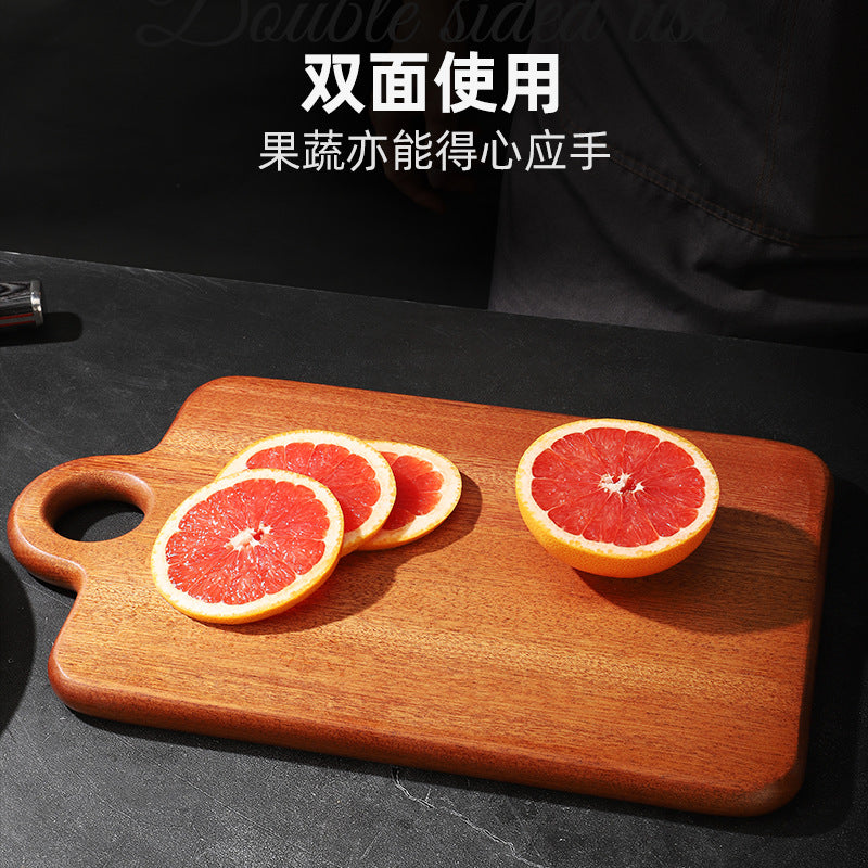 家逸西餐料理板 KAYI Cutting Board Ebony Chopping Board Serving Board Portable Food Tray Solid Wood