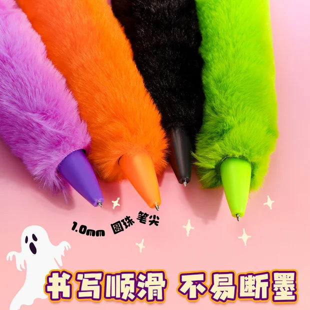 毛绒按动笔儿童解压卡通卡皮巴拉大号学生文具小礼品文具Plush Push-Button Pen for Kids: Stress-Relief Cartoon Capybara, Large Size, Student Stationery, Small Gift